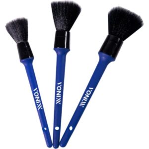 Pincéis para Detalhamento Interior Ultra Macios – 3 Pçs