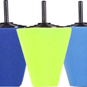 Kit de Cones de Espuma para Polimento para Furadeira (Corte, Polimento e Acabamento)