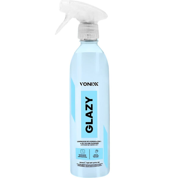 Glazy Limpador de Vidros 4 em 1 Com Redutor de Atrito 500ml