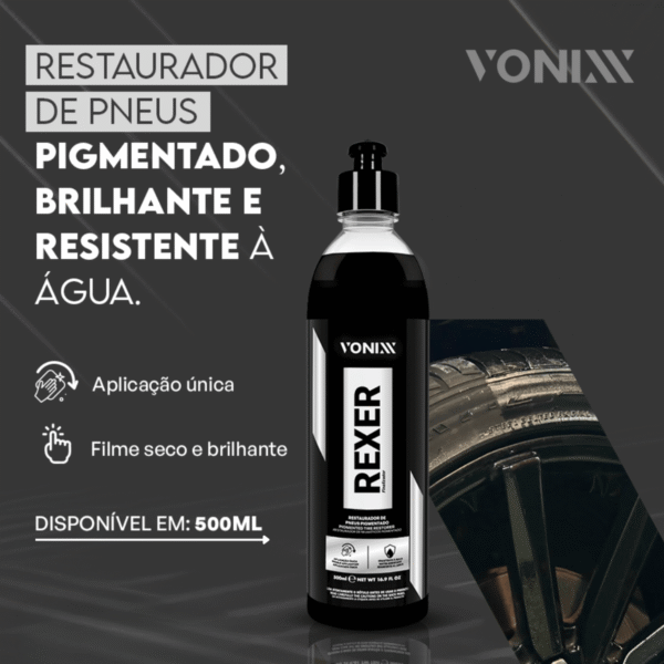 Rexer Restaurador de Pneus Pigmentado 500ml - Imagem 2