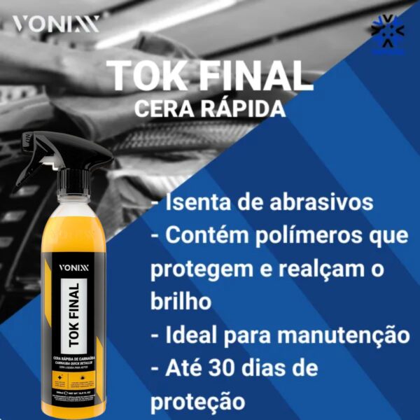 Tok Final 500ml Cera Liquida Spray de Carnauba - Imagem 2