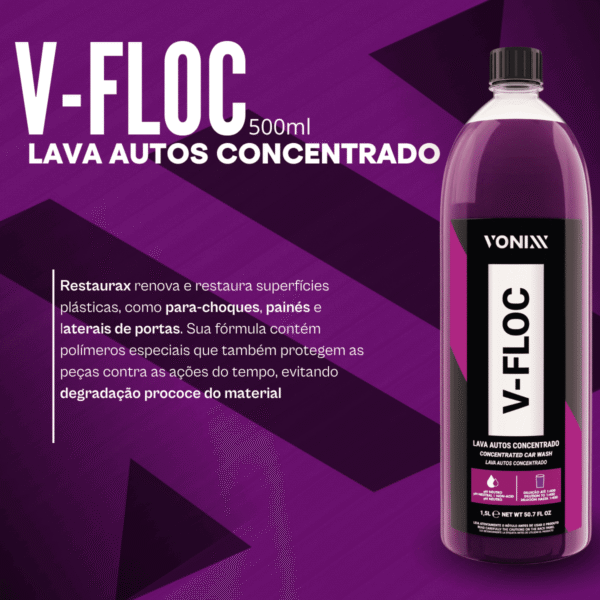 V-Floc Shampoo Automotivo Neutro 1,5L - Imagem 2